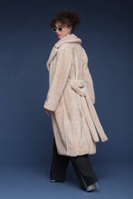 Load image into Gallery viewer, Crystal Embellished Faux Fur Wrap Coat
