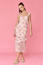 Load image into Gallery viewer, Ariela Ruffle Side Slit Midi Dress
