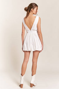 Eyelet Mini Dress with Bows