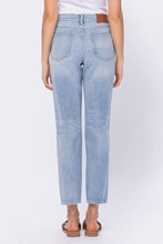 Load image into Gallery viewer, The Zoey - Mid Rise Straight Mom Jeans with Distressing by Hidden - Light Wash 1353
