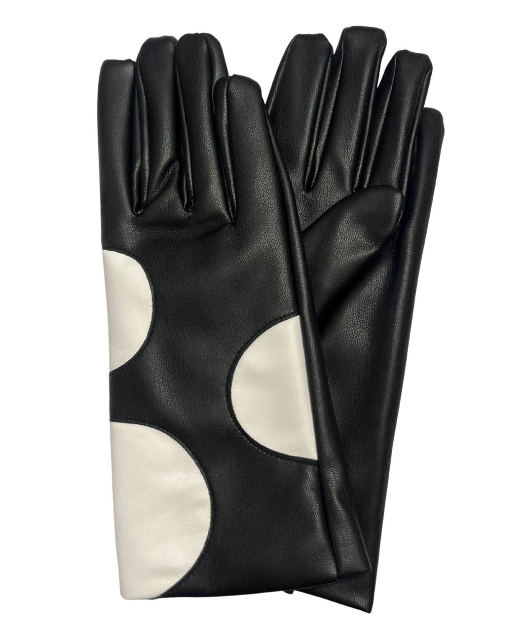 Vegan Leather Polka Dot Glove