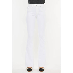 High Rise Bootcut Jeans by Kan Can - 70005 White