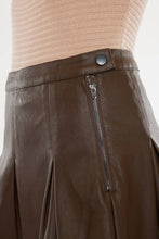 Load image into Gallery viewer, Pleated Vegan Leather Mini Skirt
