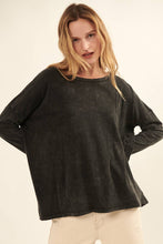 Load image into Gallery viewer, Mineral Washed Vintage Oversize Long-Sleeve Tee

