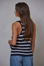 Load image into Gallery viewer, W2047 | Knit Sweater Cotton Striped V-Neck Sleeveless Top
