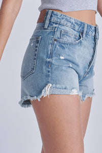 Distressed Jean Shorts Mom fit by Hidden