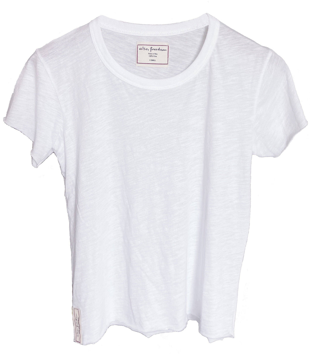 White Air Tee by Also, Freedom - Crew Neck