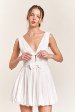 Load image into Gallery viewer, Eyelet Mini Dress with Bows
