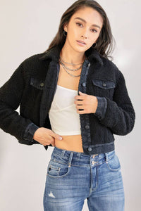 Cropped Sherpa Jacket