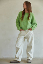 Load image into Gallery viewer, Knit Sweater in Moss Green
