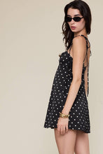 Load image into Gallery viewer, Satin Polka Dot Mini Dress by Sky to Moon
