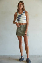 Load image into Gallery viewer, Knit Seamless Ribbed Striped Racerback Brami
