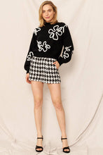 Load image into Gallery viewer, Floral Outline Mock Neck Sweater
