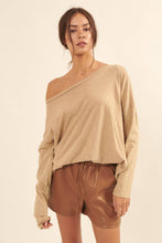 Load image into Gallery viewer, Mineral Washed Vintage Oversize Long-Sleeve Tee
