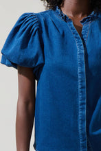 Load image into Gallery viewer, Jamie Denim Jayla Button Down Top
