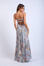 Load image into Gallery viewer, FLORAL OPEN BACK MAXI DRESS
