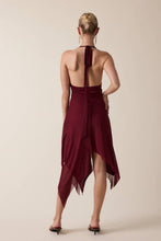 Load image into Gallery viewer, Chiffon Halter Open Back Handkerchief Skirt Dress by Sky to Moon
