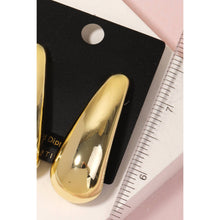 Load image into Gallery viewer, Gold Dipped Long Oval Drop Earrings
