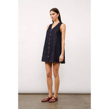 Load image into Gallery viewer, Marigold Denim Shift Dress in Indigo
