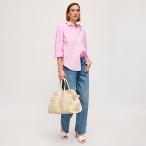 Rhonda Woven Tote with Crossbody Strap