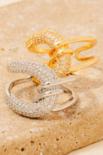 Load image into Gallery viewer, Pave Looped Knot Open Band Ring
