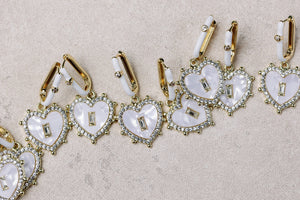 Diamond Capri Heart Drops