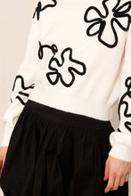 Load image into Gallery viewer, Floral Outline Mock Neck Sweater
