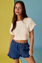 Load image into Gallery viewer, Olivia Cropped Rib Knit Top
