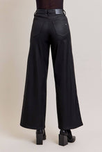 Load image into Gallery viewer, Hidden High Rise Coated Wide Leg Jeans - Black
