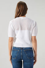 Load image into Gallery viewer, Leighton Short Sleeve Crochet Knit Cardigan
