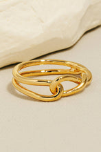 Load image into Gallery viewer, Gold Dipped Twist Knot Band Ring
