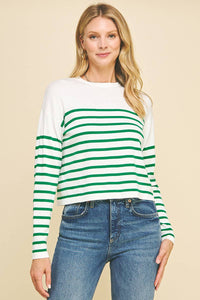 Light Weight Stripe Sweater by PINCH
