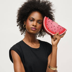 Tabitha Watermelon Crystal Evening Bag