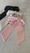 Load and play video in Gallery viewer, Doubled Satin Bow Hair Clip
