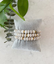 Load image into Gallery viewer, MLF x KRC White Agate Beaded Bracelet

