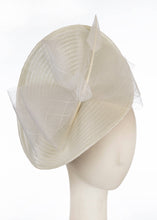 Load image into Gallery viewer, Derby Fascinator - Ivory Bow
