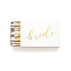 Bride Matches Wedding Gift Matchboxes